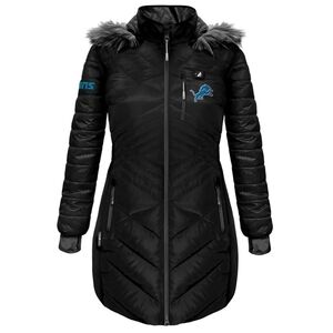NWT ActionHeat Detroit Lions NFL 5V Women's Long Puffer Battery Heated Jacket XL